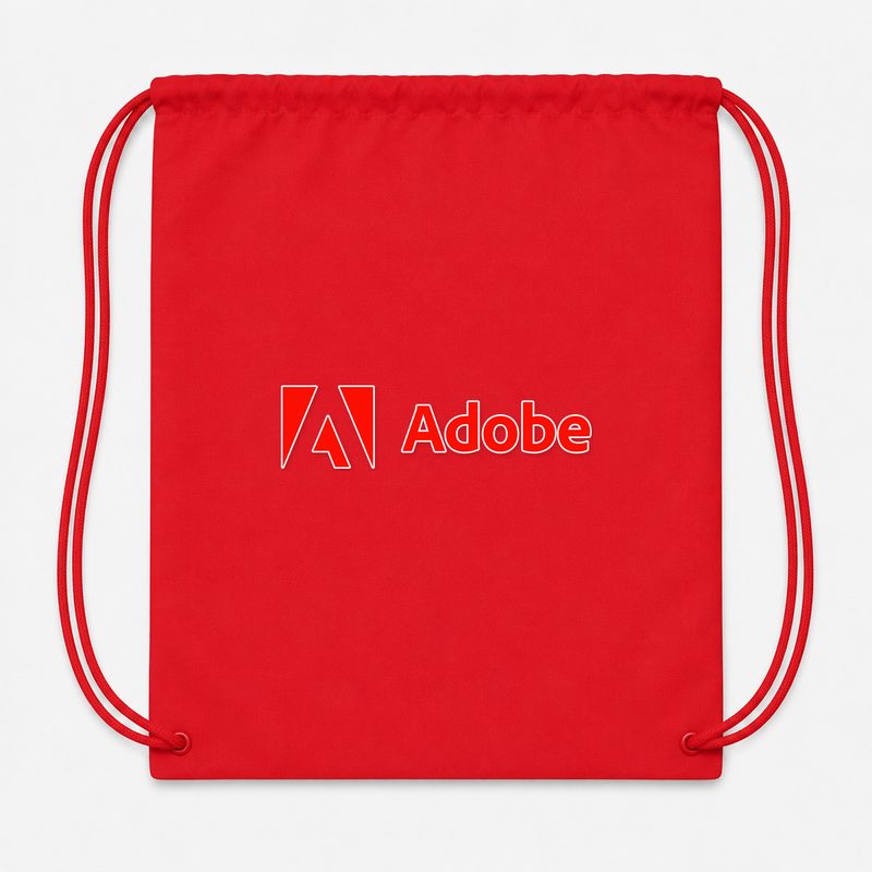 Adobe Corporate Drawstring Bag - Red