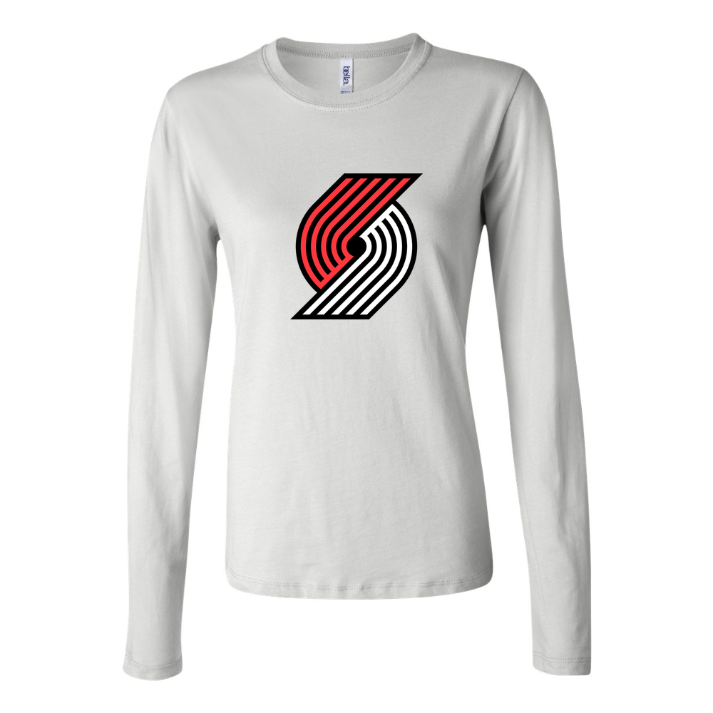 Women's Portland Trail Blazers Long Sleeve T-Shirt - White