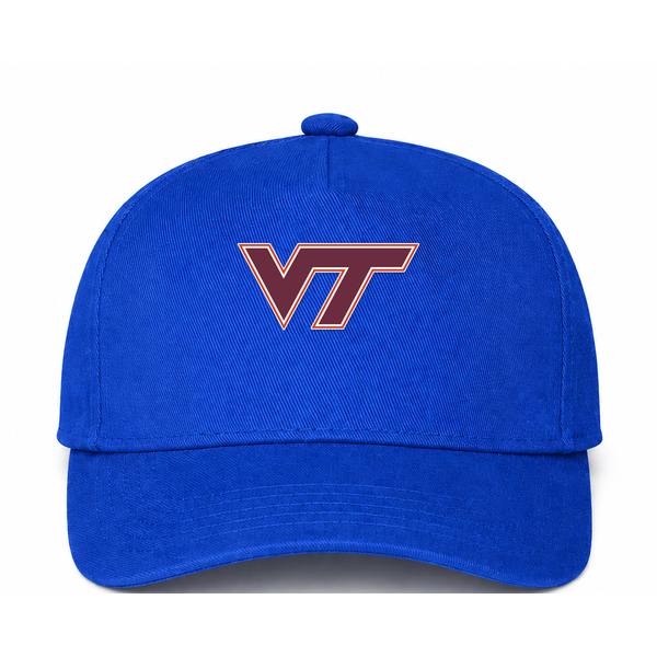Virginia Tech Hokies Logo Blue Dad Baseball Cap Hat