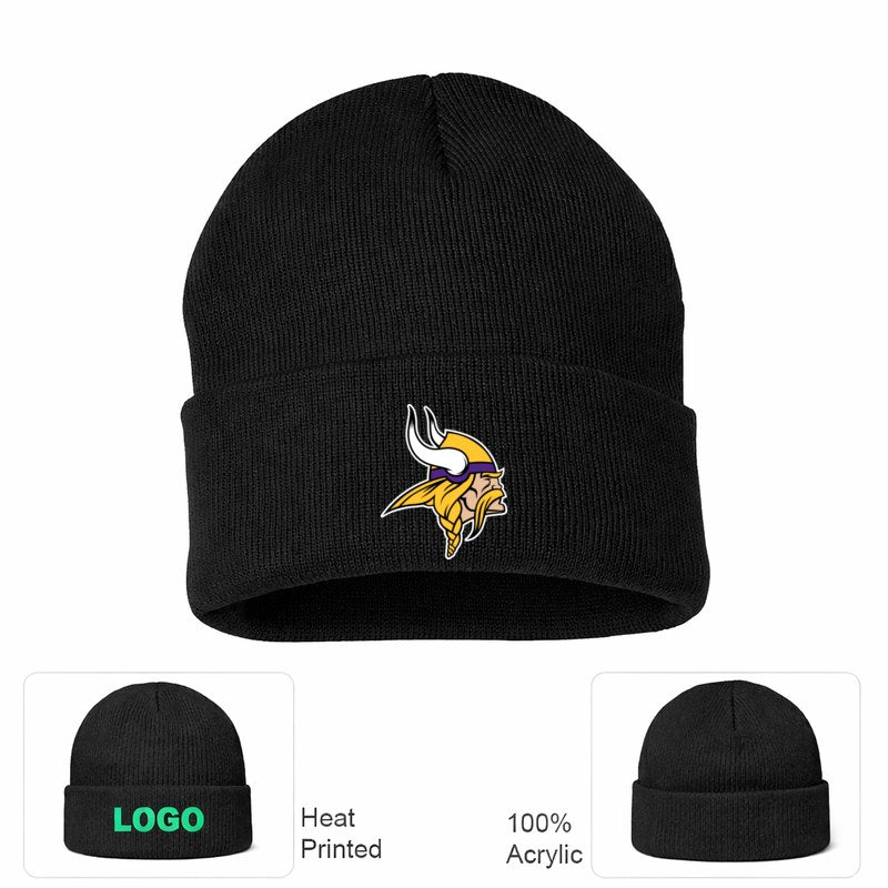 Minnesota Vikings Black Beanie Hat