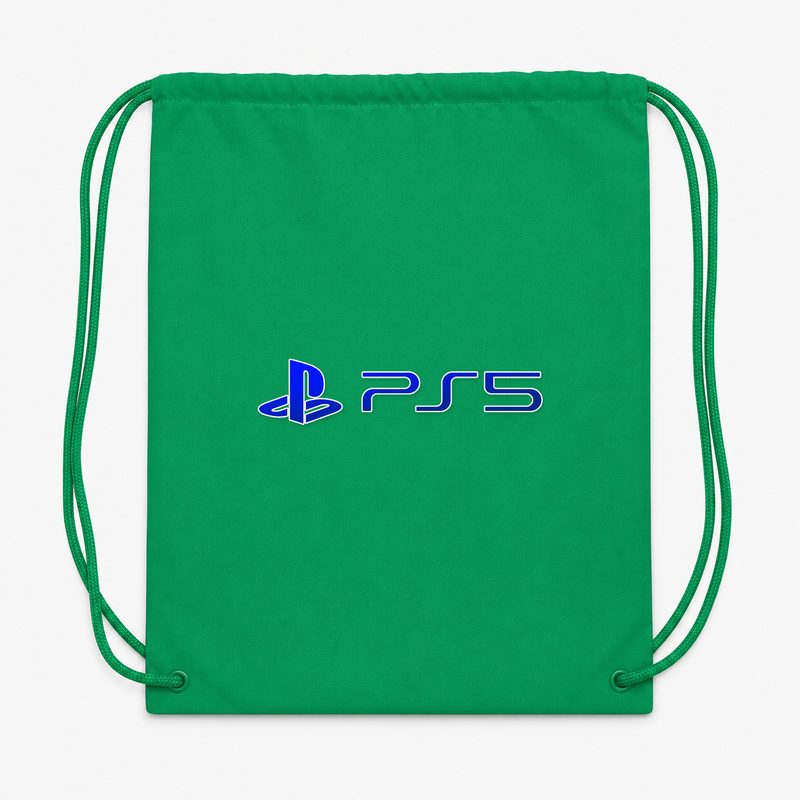 PS5 Official Blue Drawstring Bag - Green