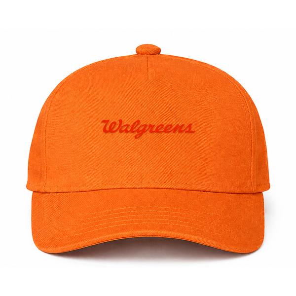 Walgreens Logo Orange Dad Baseball Cap Hat