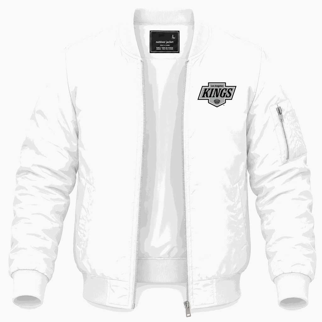 Men's Los Angeles Kings Lightweight Bomber Jacket - White