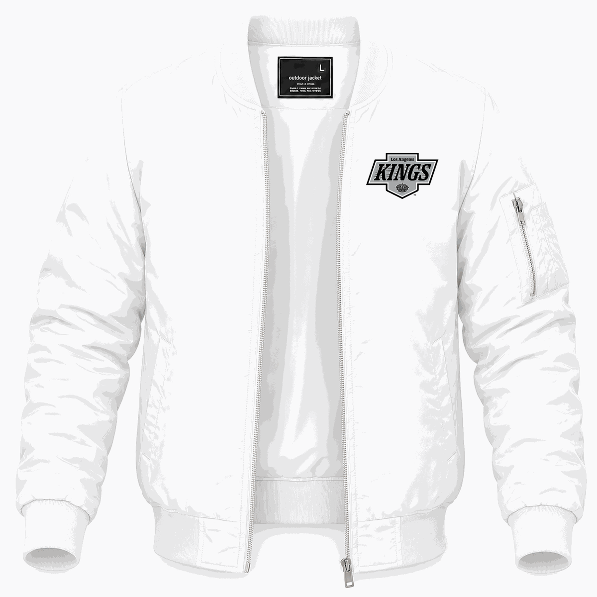 Men's Los Angeles Kings Lightweight Bomber Jacket - White