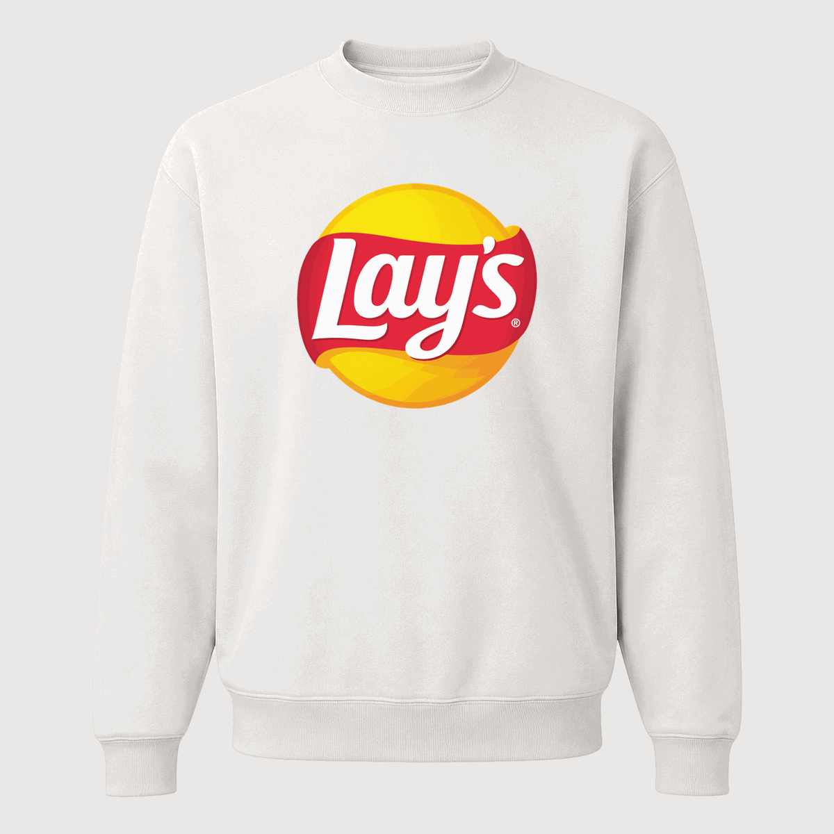 Men's Lay's Crewneck Sweatshirt - White