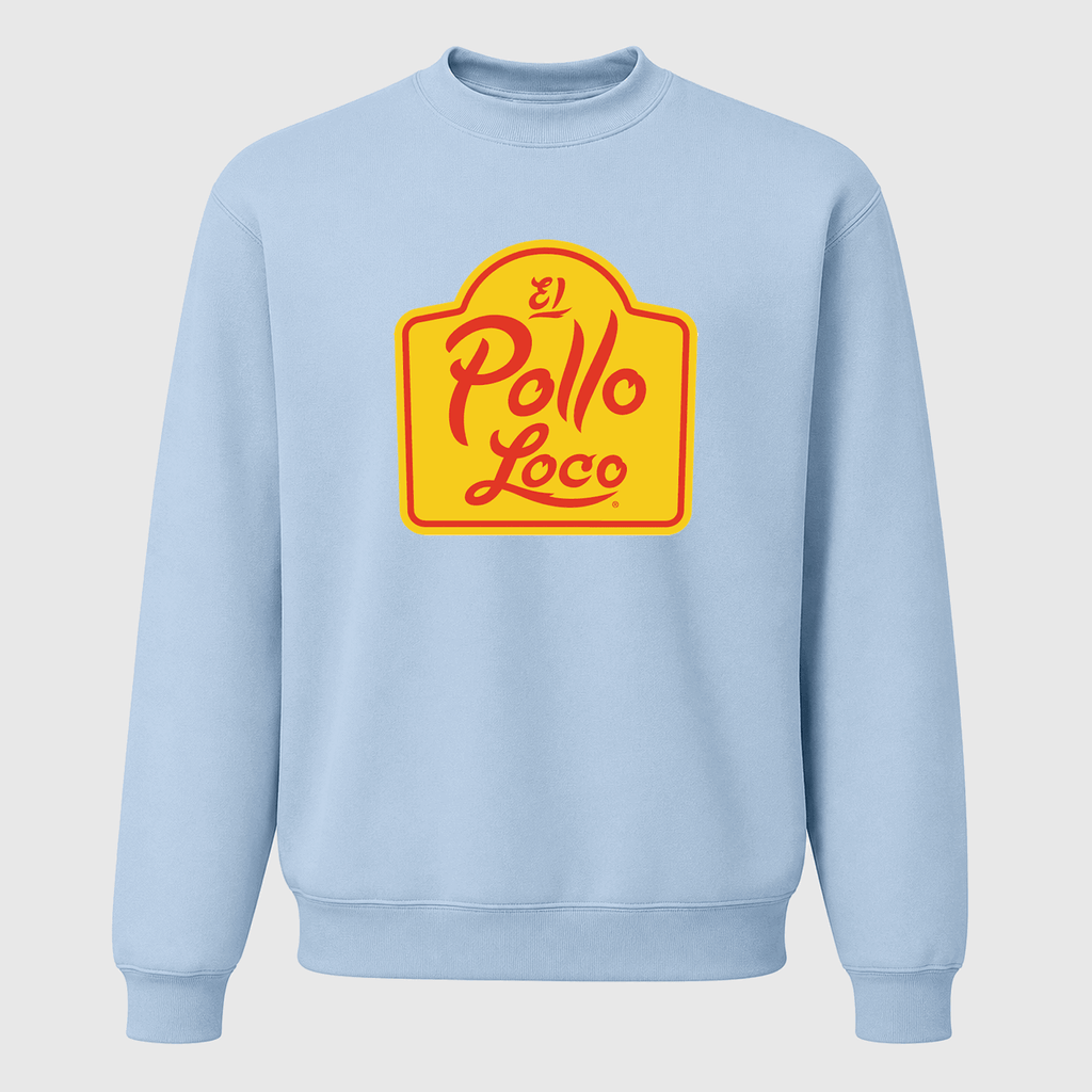 Men's El Pollo Loco Crewneck Sweatshirt - Sky Blue
