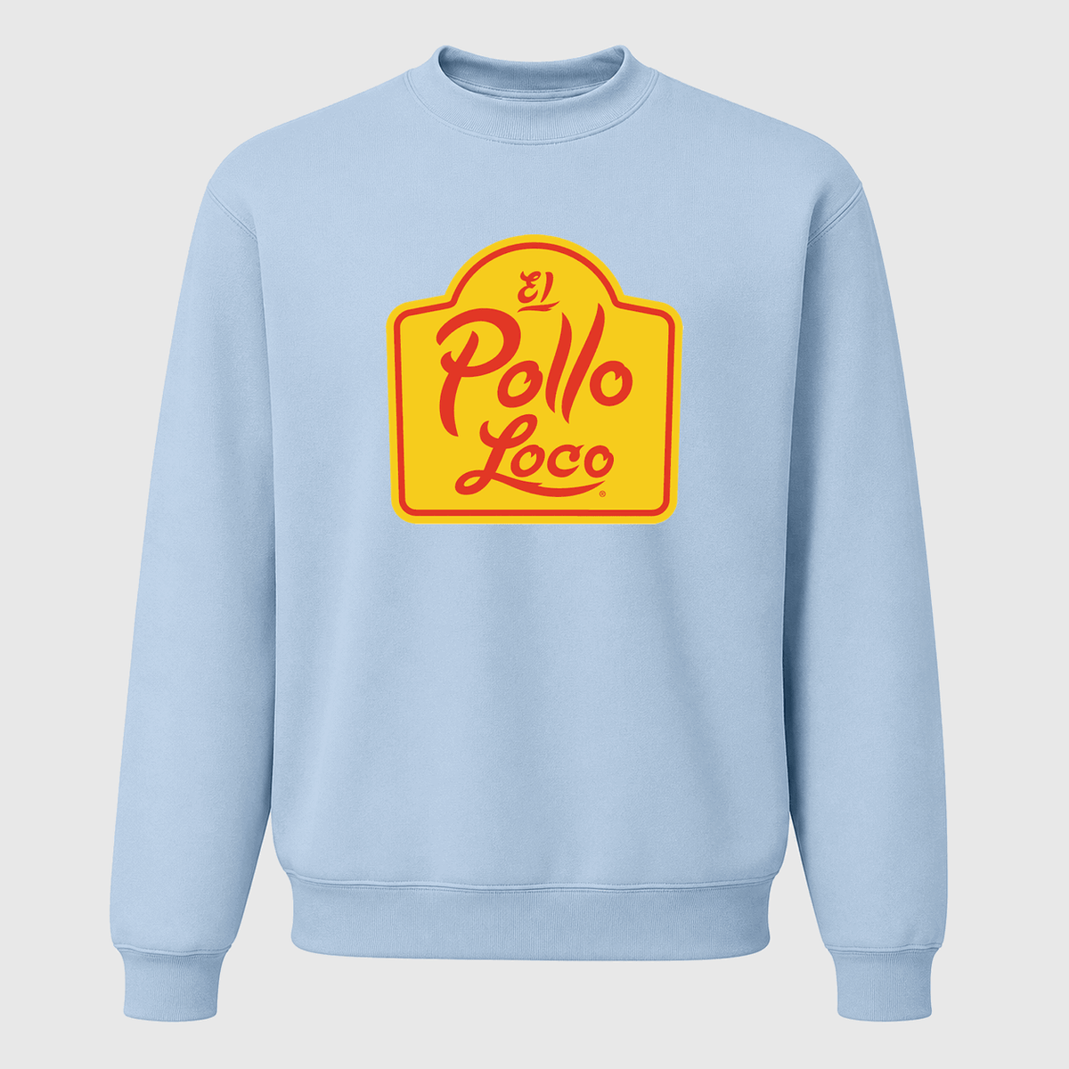 Men's El Pollo Loco Crewneck Sweatshirt - Sky Blue