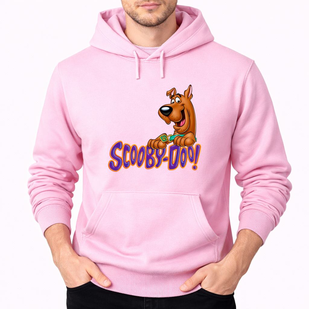 Men's Scooby-Doo Pullover Hoodie - Pink