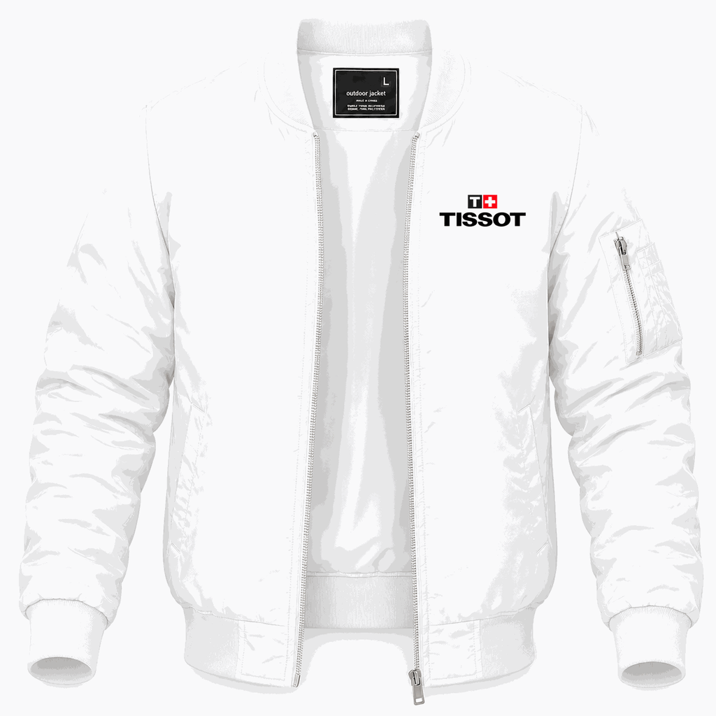 Men's Tissot Lightweight Bomber Jacket - White