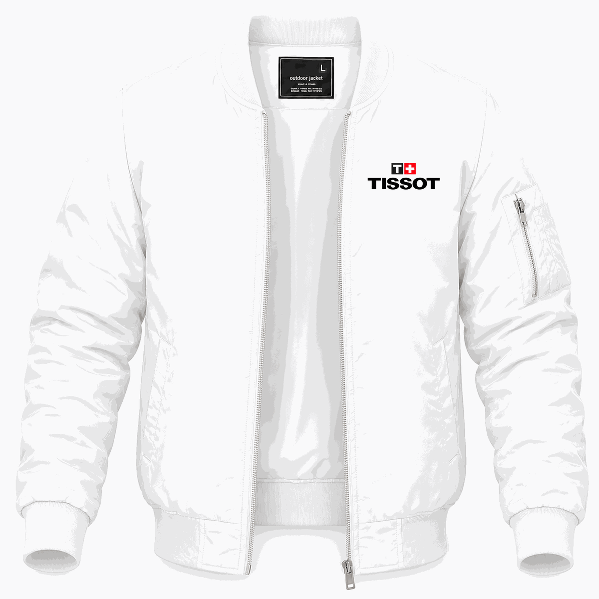 Men's Tissot Lightweight Bomber Jacket - White