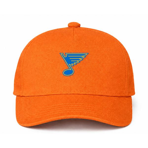 St. Louis Blues NHL Logo Orange Dad Baseball Cap Hat