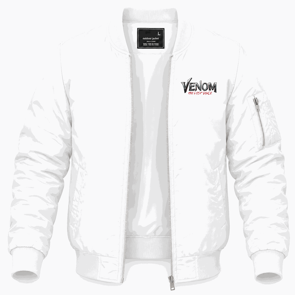 Men's Venom The Last Dance Lightweight Bomber Jacket - White