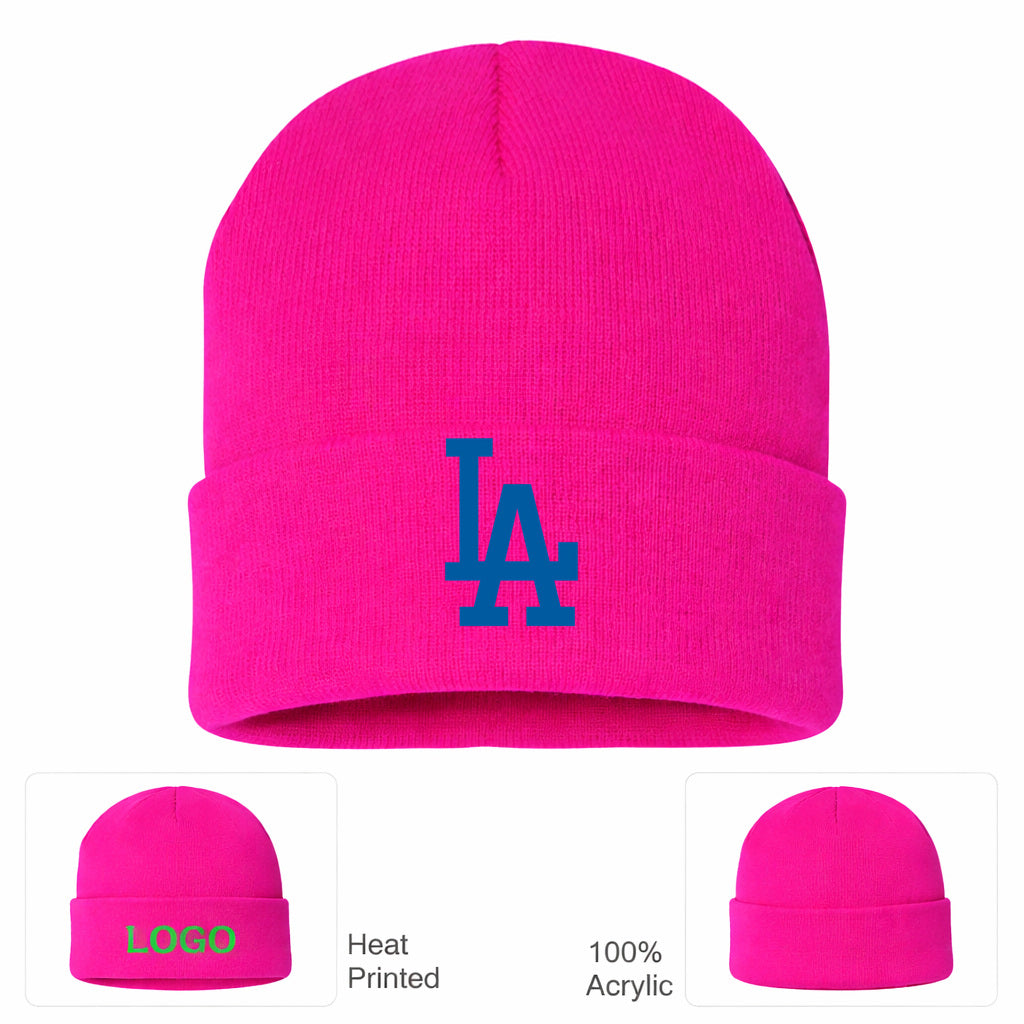 MLB Los Angeles Dodgers Beanie Hat - Hot Pink