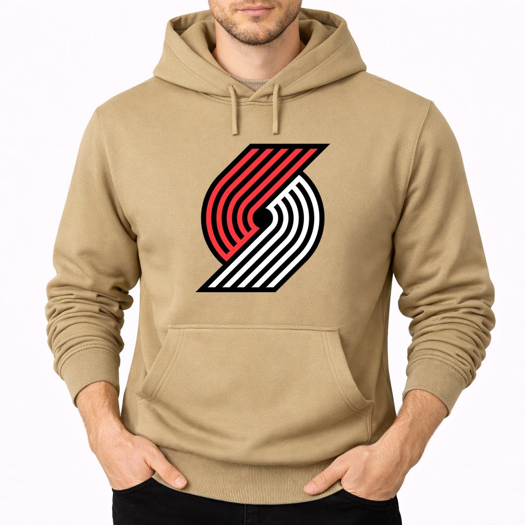 Men's Portland Trail Blazers Pullover Hoodie - Tan