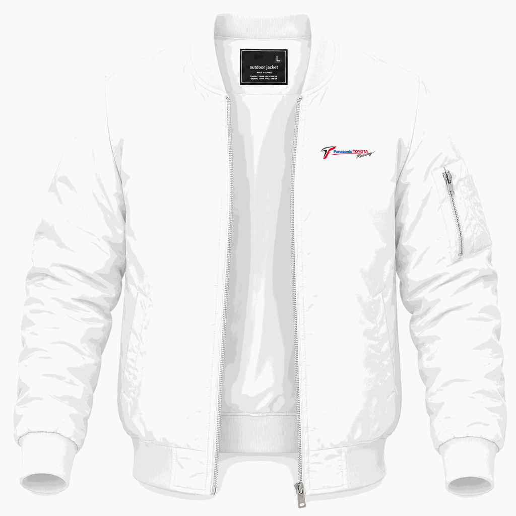 Men's Panasonic Toyota Racing Lightweight Bomber Jacket - White