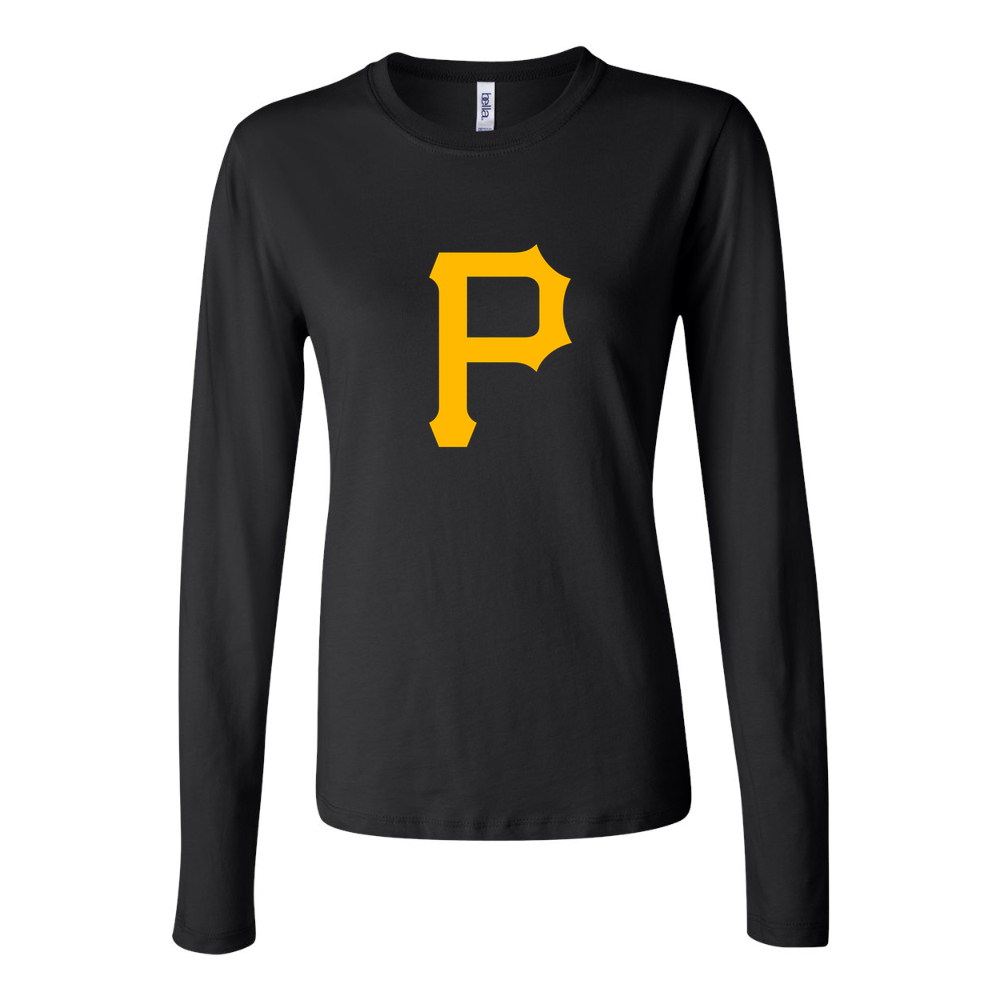 Women's Pittsburgh Pirates Long Sleeve T-Shirt - Black