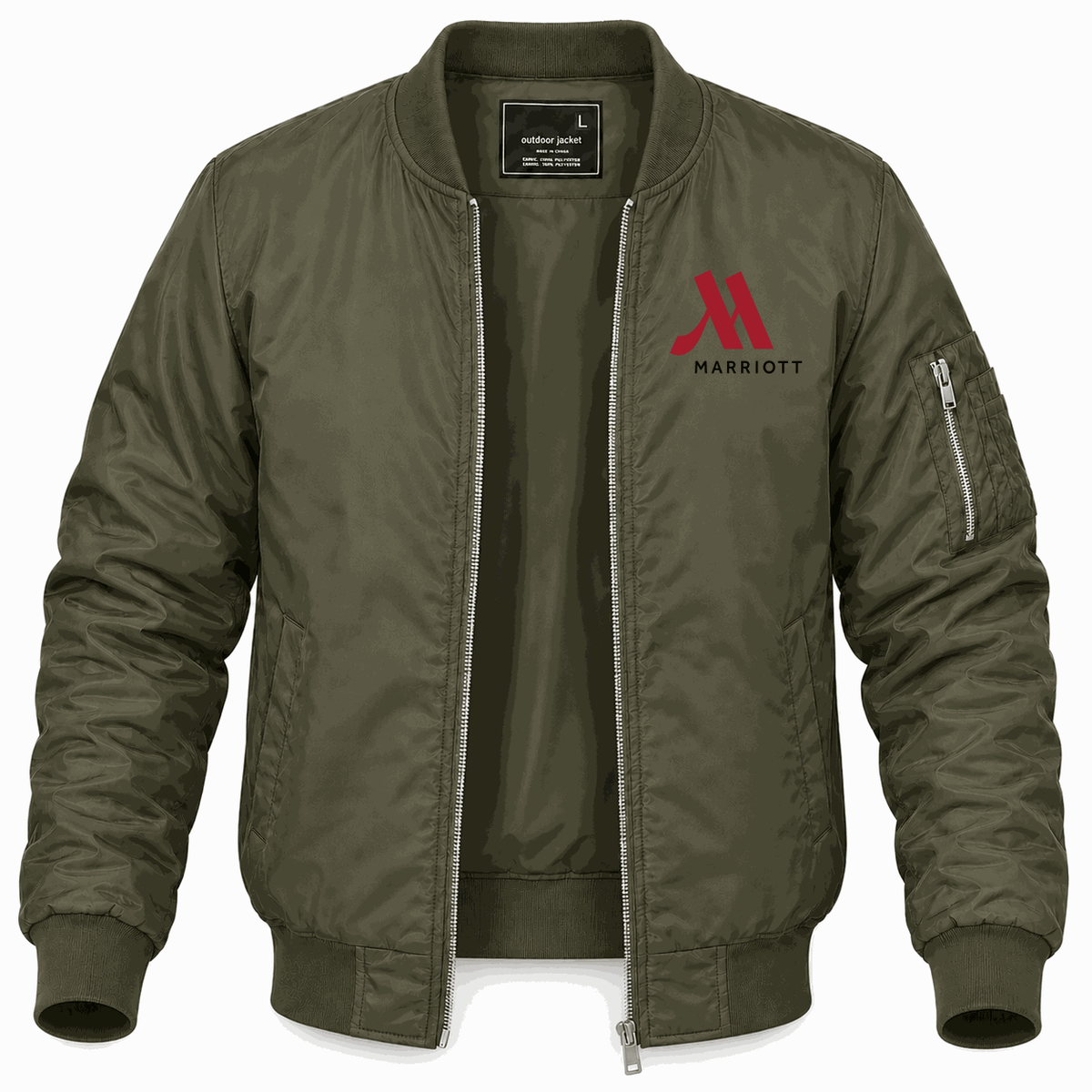 Men's Marriott Lightweight Bomber Jacket - Army Green