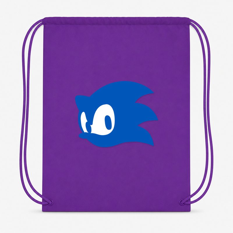 Sonic Drawstring Bag - Purple