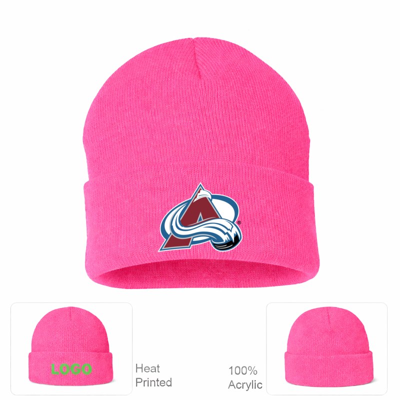 Colorado Avalanche Pink Beanie Hat