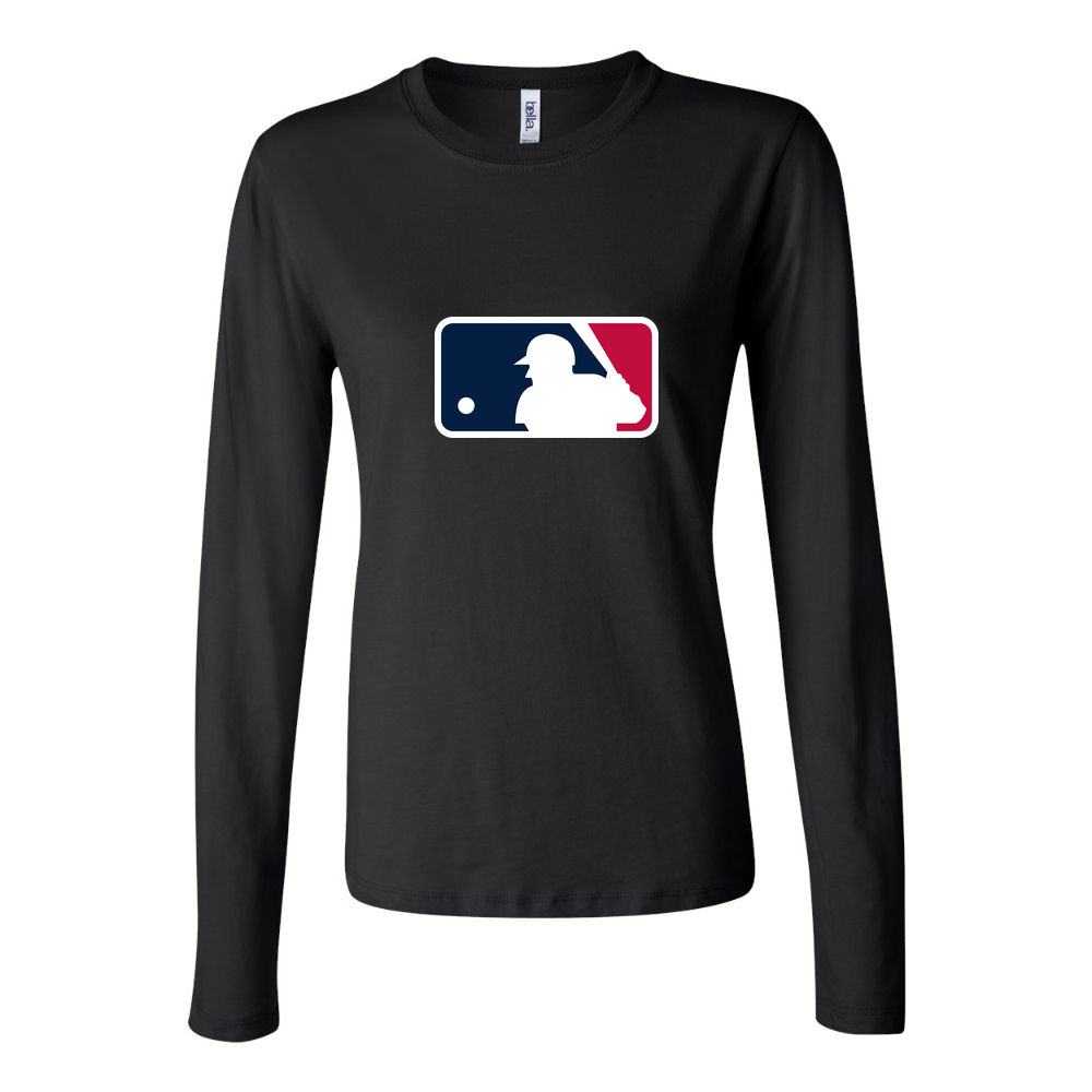 Women's Major League Baseball Long Sleeve T-Shirt - Black