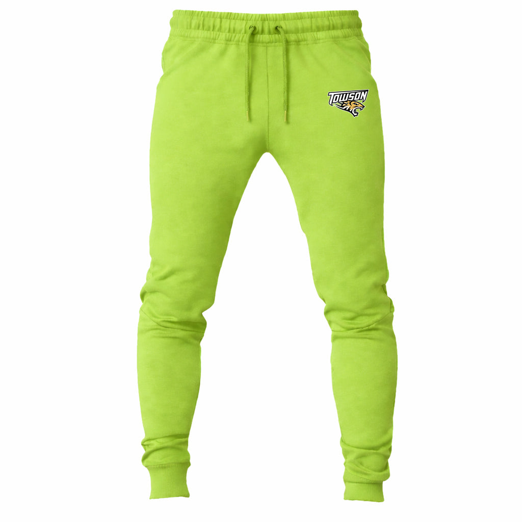 Towson Tigers joggers sweatpants - Lime Green