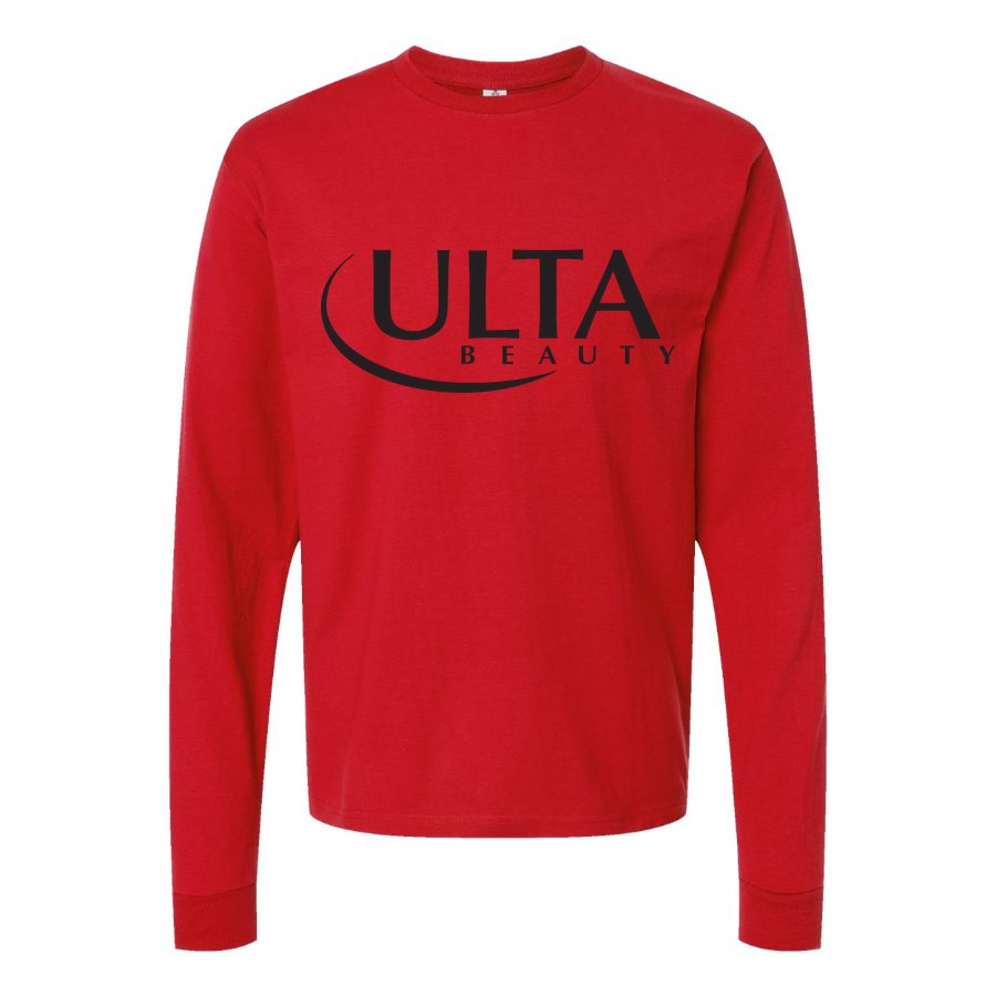 Men's Ulta Beauty Logo Long sleeves Cotton Blend T-Shirt - Red