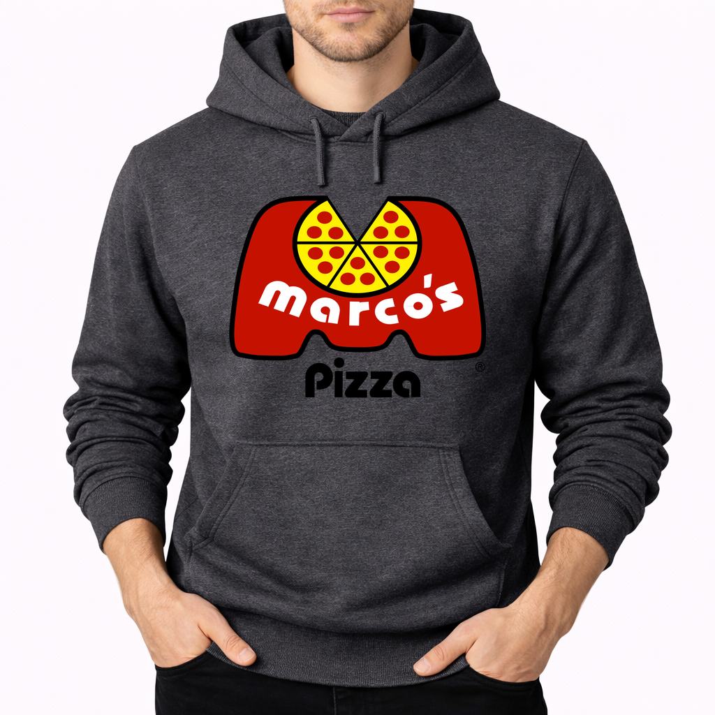 Men's Marcos Pizza Pullover Hoodie - Charcoal
