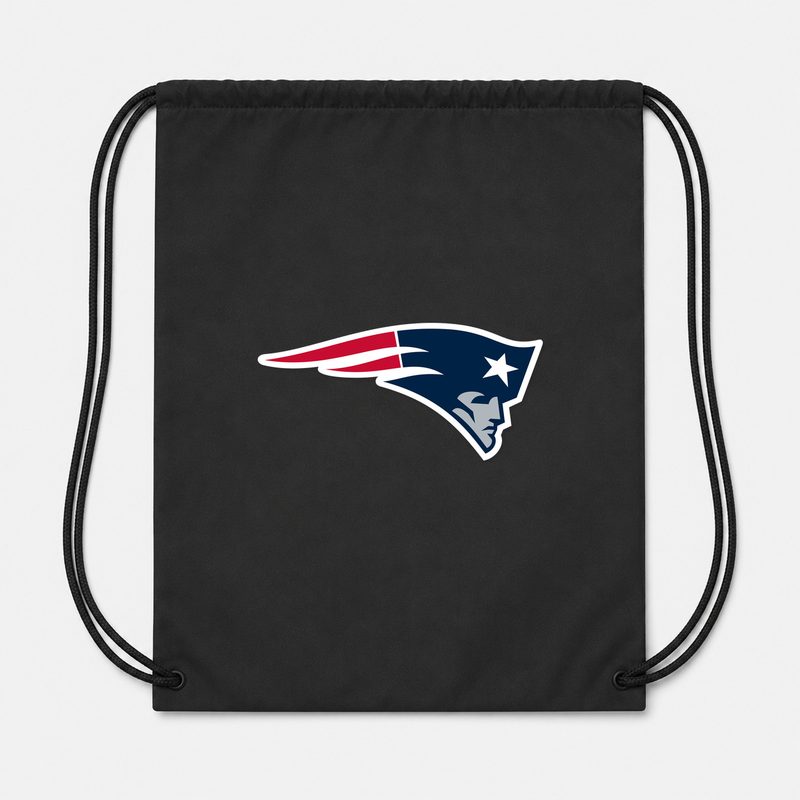 New England Patriots Drawstring Bag - Black