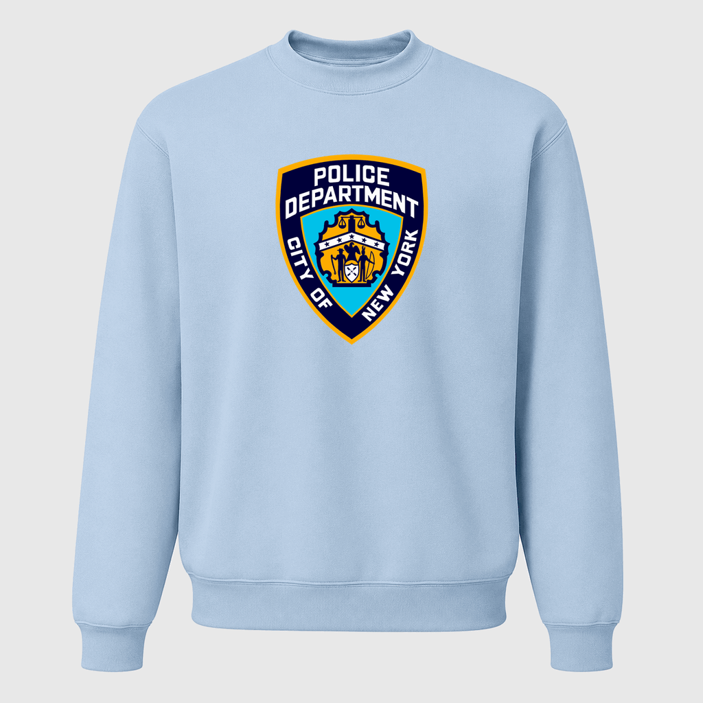 Men's NYPD Crewneck Sweatshirt - Sky Blue