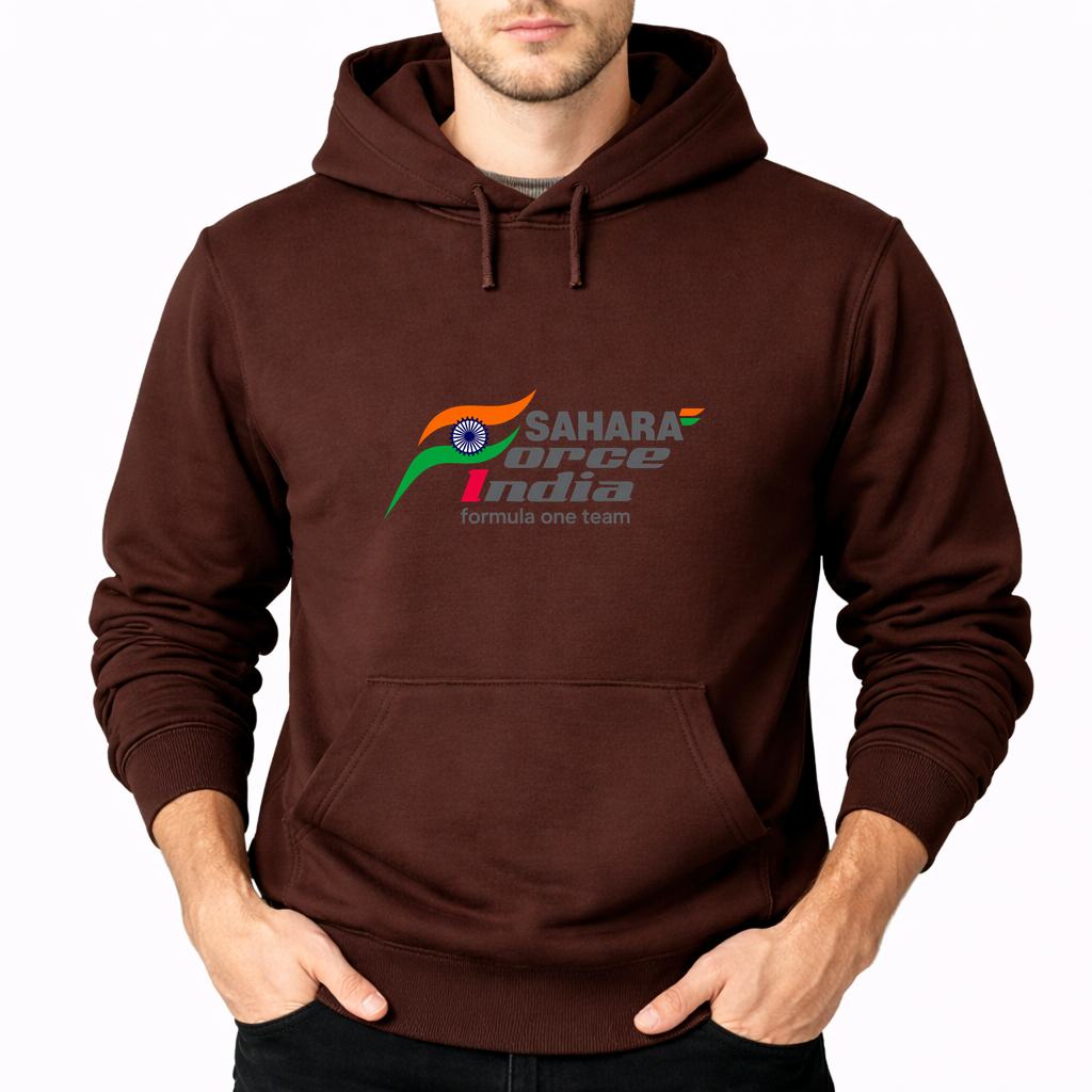 Men's Sahara Force India Formula One Team Pullover Hoodie - Brown