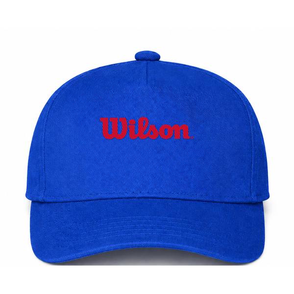 Wilson Logo Blue Dad Baseball Cap Hat