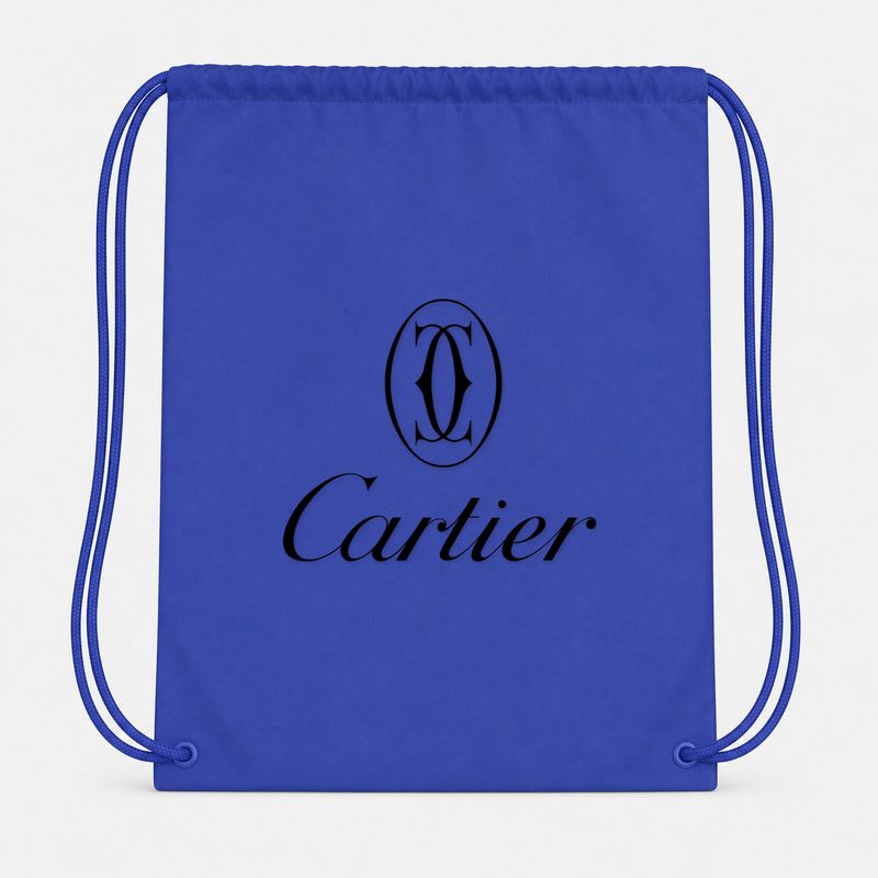 Cartier Black Drawstring Bag - Blue