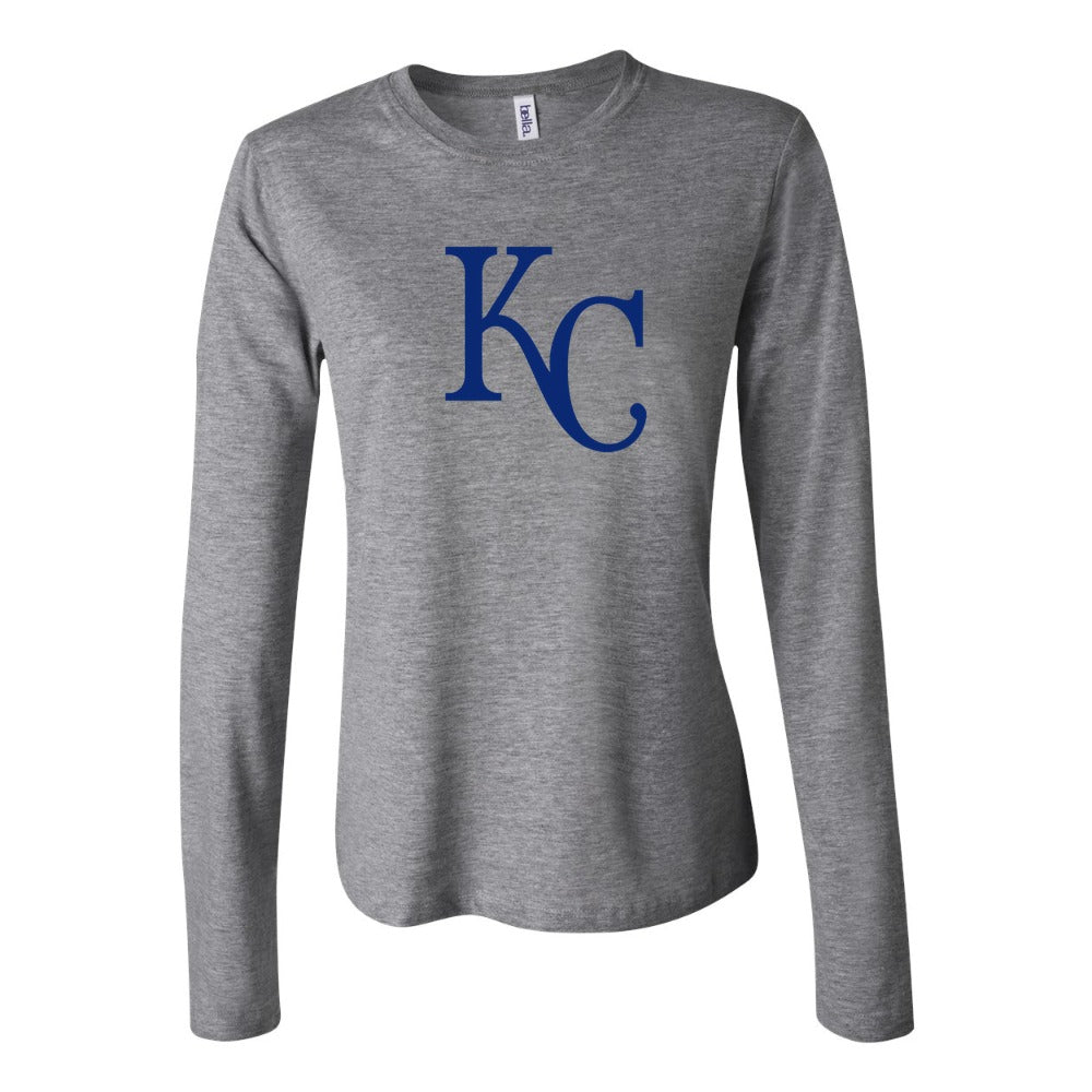 Women's Kansas City Royals Long Sleeve T-Shirt - Gray