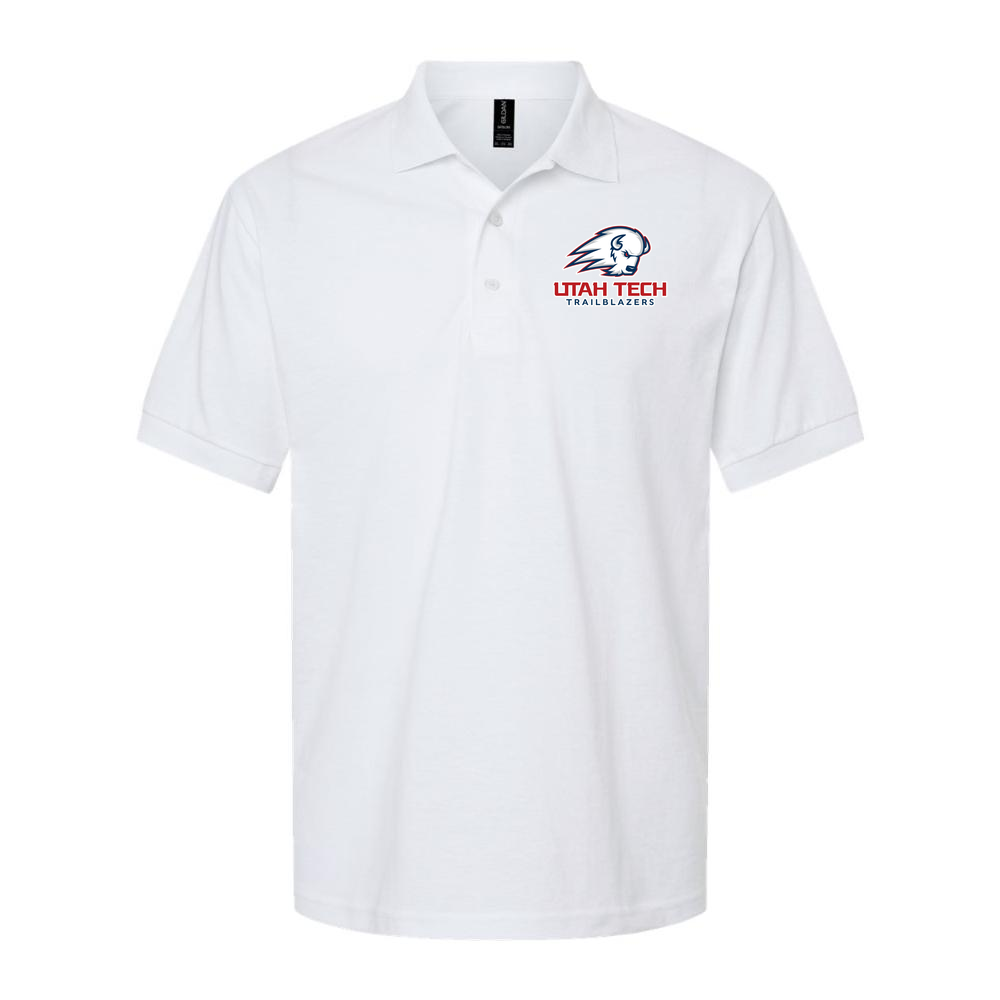 Men's Utah Tech Trailblazers Dry Blend Polo - White