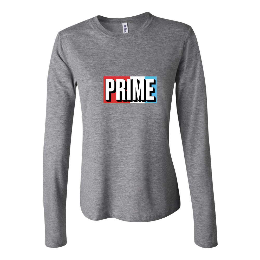 Women's Prime Drink Long Sleeve T-Shirt - Gray