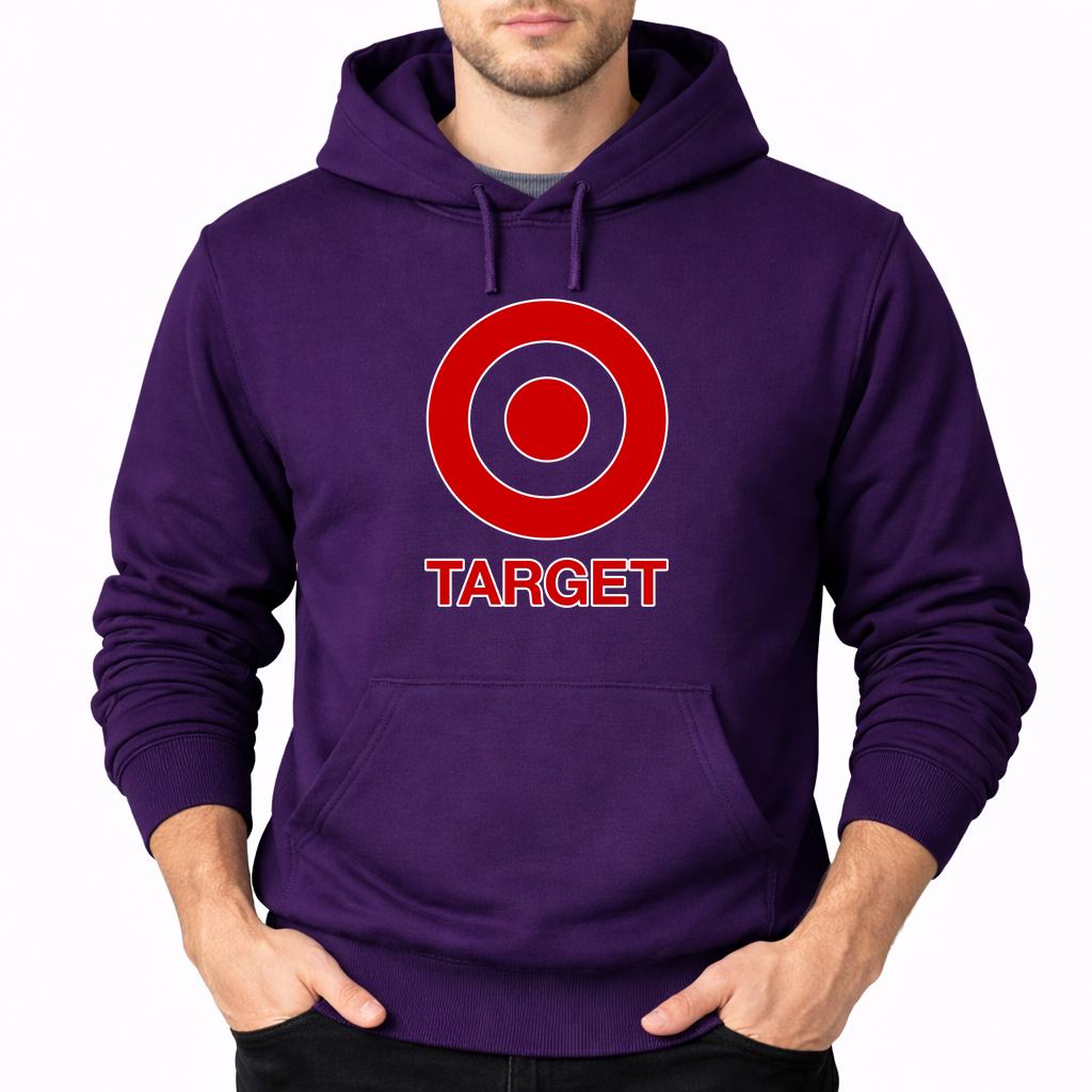 Men's Target Pullover Hoodie - Purple