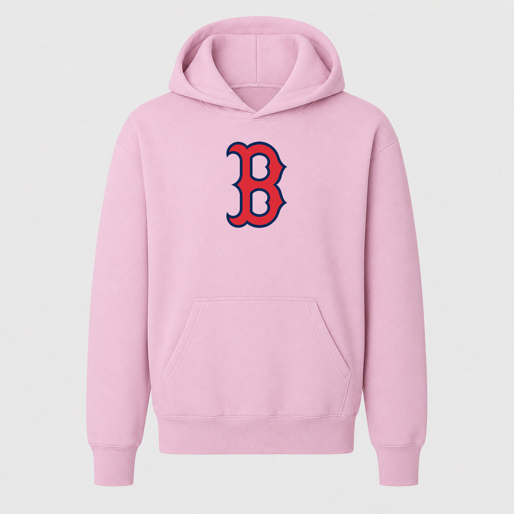 Youth Boston Red Sox Pullover Hoodie - Light Pink