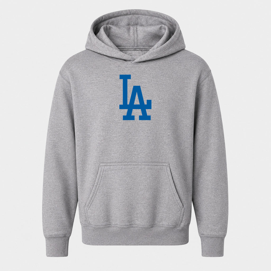 Youth Los Angeles Dodgers Pullover Hoodie - Gray