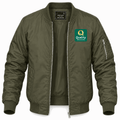 Men's Quality Inn & Suites Lightweight Bomber Jacket - Army Green