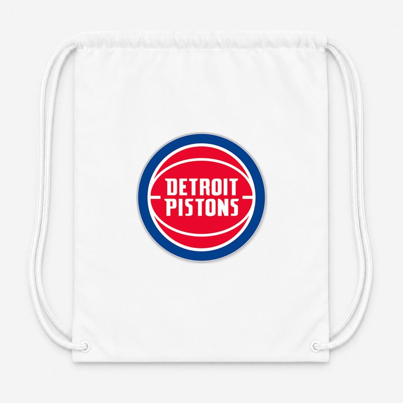Detroit Pistons Drawstring Bag - White
