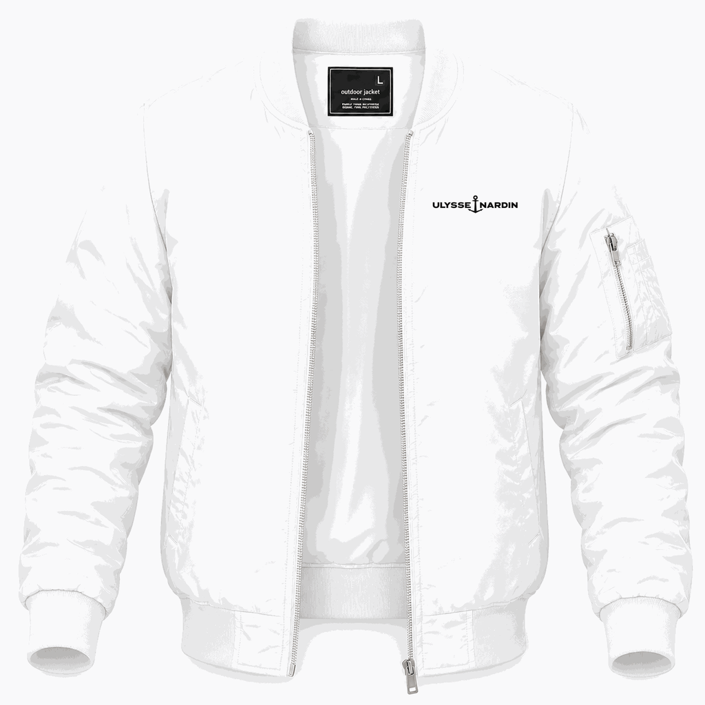 Men's Ulysse Nardin Lightweight Bomber Jacket - White