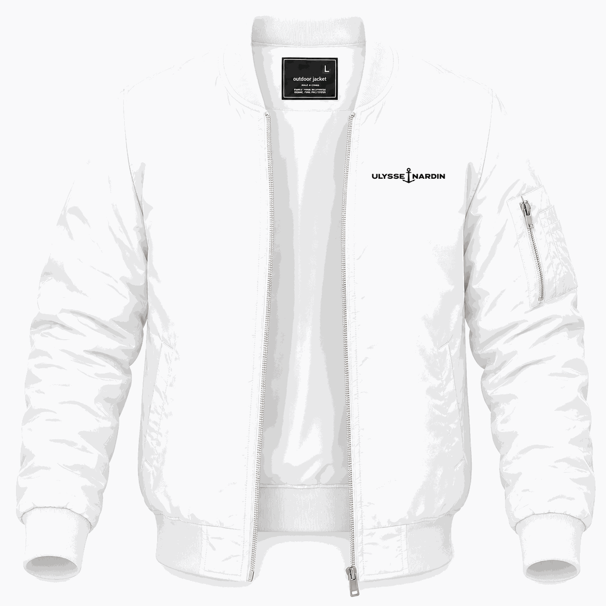 Men's Ulysse Nardin Lightweight Bomber Jacket - White