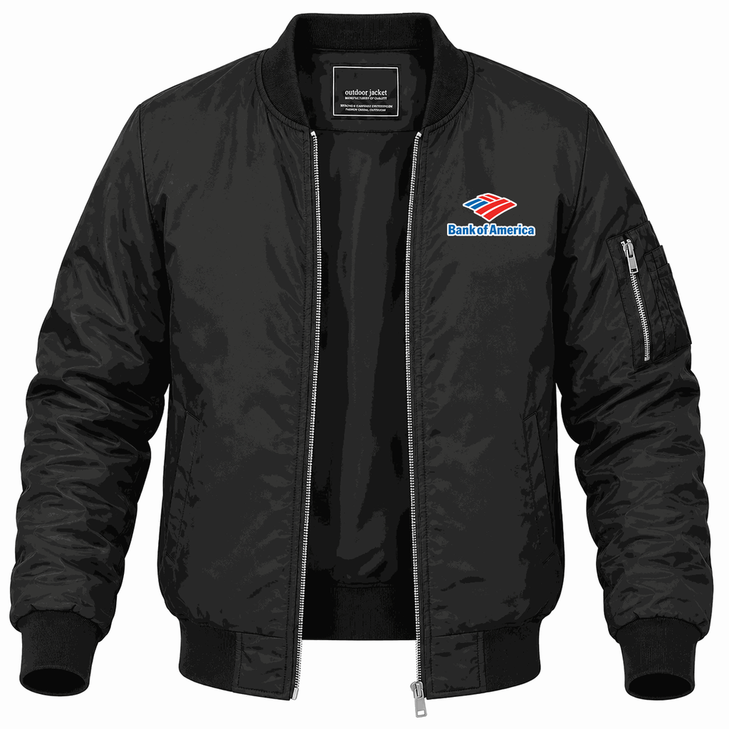 Men's Bank of America Lightweight Bomber Jacket - Black