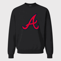 Men's Atlanta Braves Crewneck Sweatshirt - Black