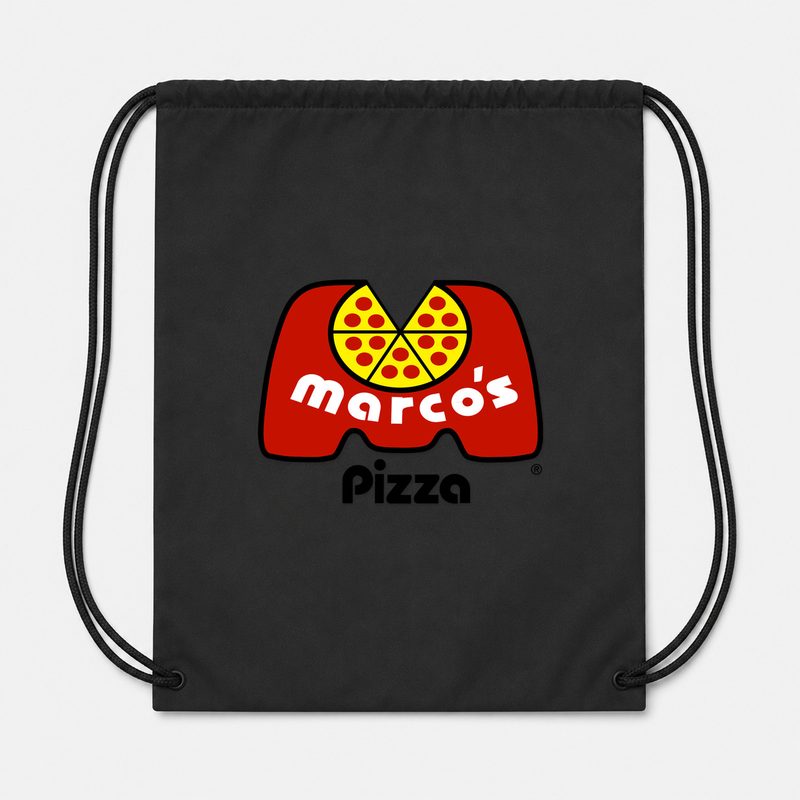 Marcos Pizza Drawstring Bag - Black