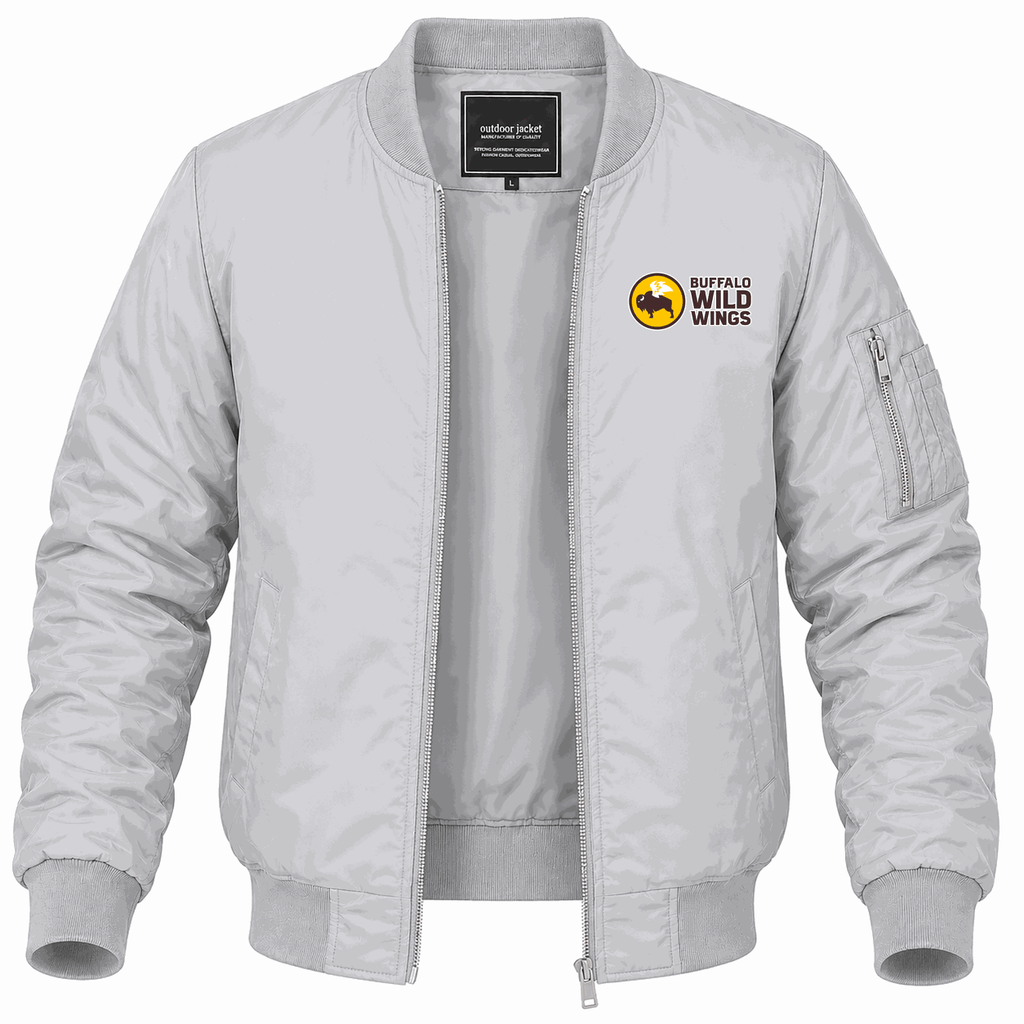 Men's Buffalo Wild Wings Lightweight Bomber Jacket - Gray