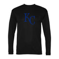 Men's Kansas City Royals Polyester Long Sleeve T-Shirt - Black