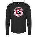 Men's panda-express-logo-1-logo-png-transparent Long sleeves Cotton Blend T-Shirt - Black