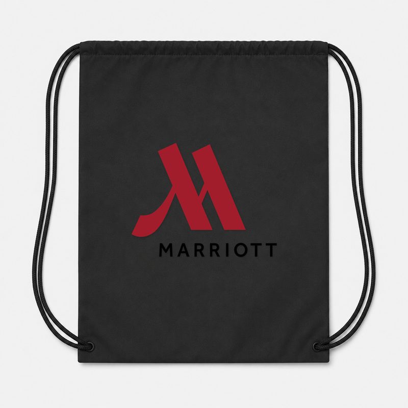 Marriott Drawstring Bag - Black