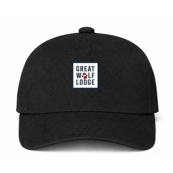 Great Wolf Lodge Logo Black Dad Baseball Cap Hat